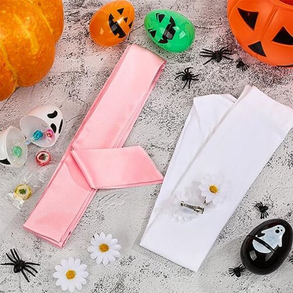 Halloween Twins Costume Accessories Set Knee High Socks Hair Clips Ribbon main image 7